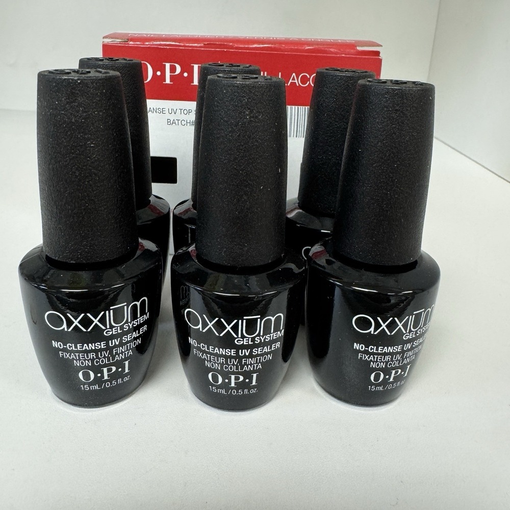 OPI AXXIUM Gel System - No-Cleanse UV Top Sealer AX 212 - 0.5oz/15mL - Set‎ of 6